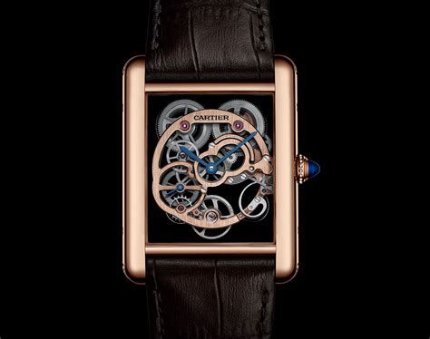 cartier tank louis cartier sapphire skeleton